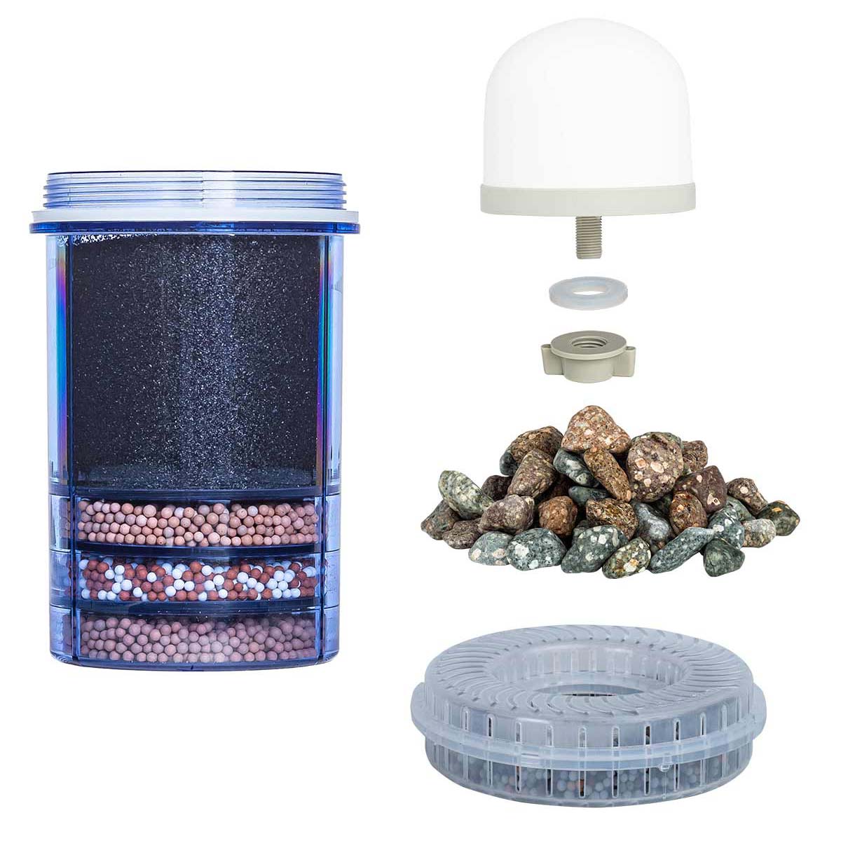 Aqualine 5 - Jaarset Filters + Mineraalstenen + Alkalische Ring