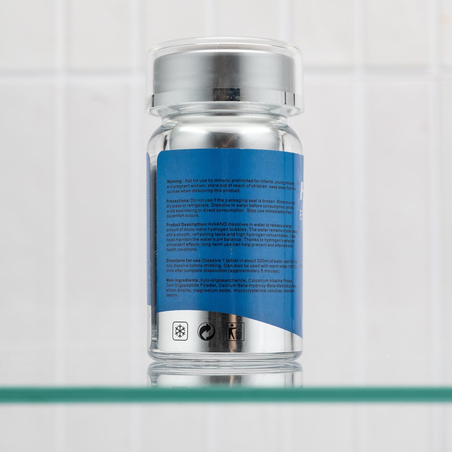 Gemicroniseerde moleculaire waterstof