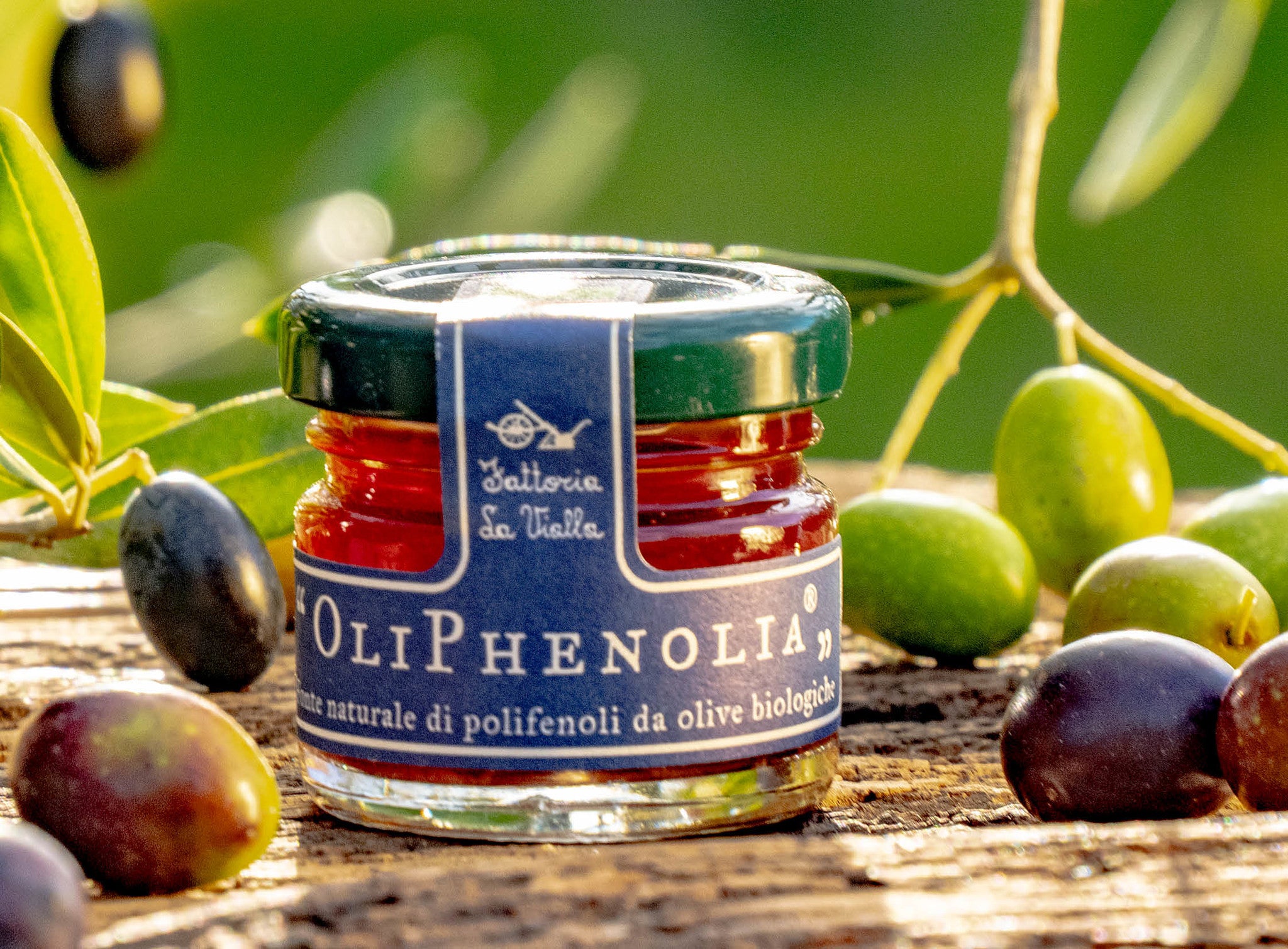 Oliphenolia met druivensap