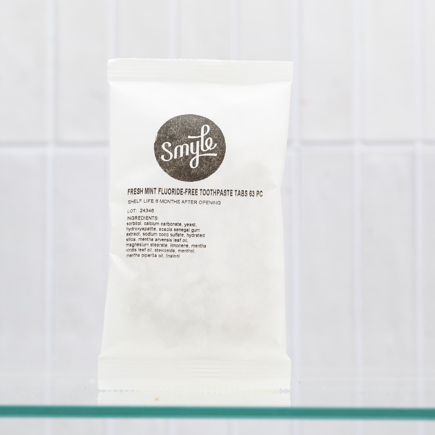 Navulverpakking Smyle tandpasta zonder fluoride